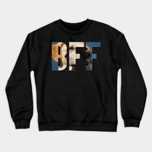 BFF Golden Retriever Photography Typography Pet Dog Crewneck Sweatshirt